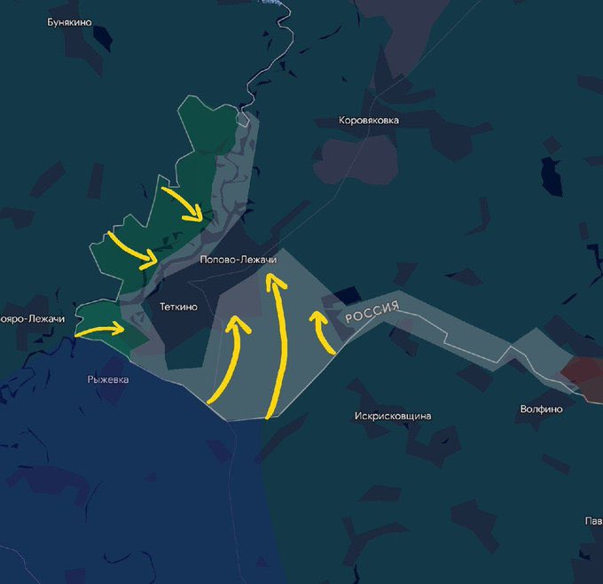 Ukrainian forces encircle Tyotkino in Russia