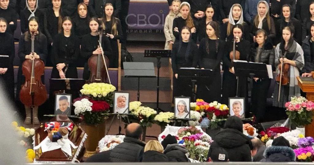 Evangelical Christian family killed in Russian missile strike laid to rest