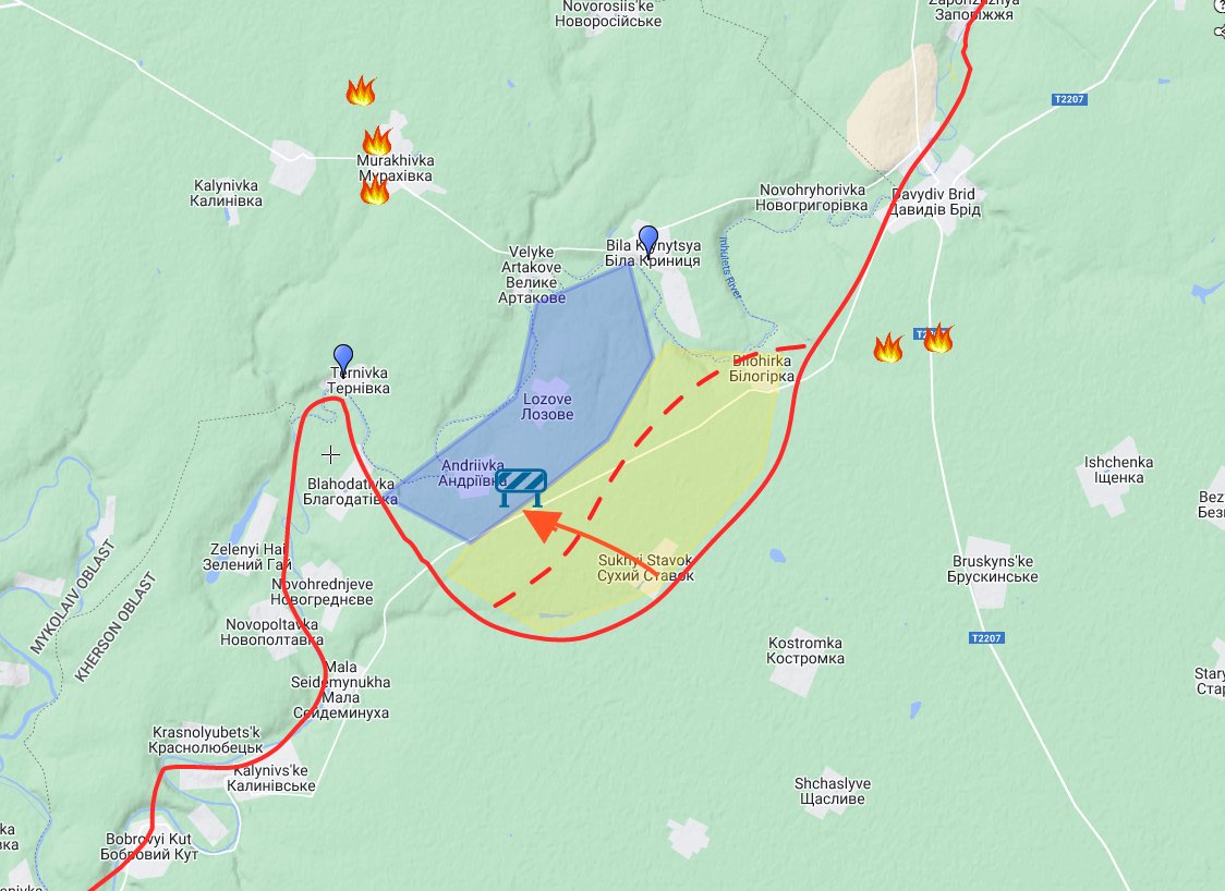Russian 7th Guards Mountain Air Assault Division attack on Andriivka fails
