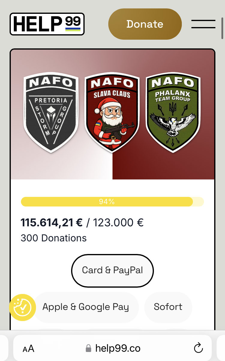 Almost there! Less than €8k remaining