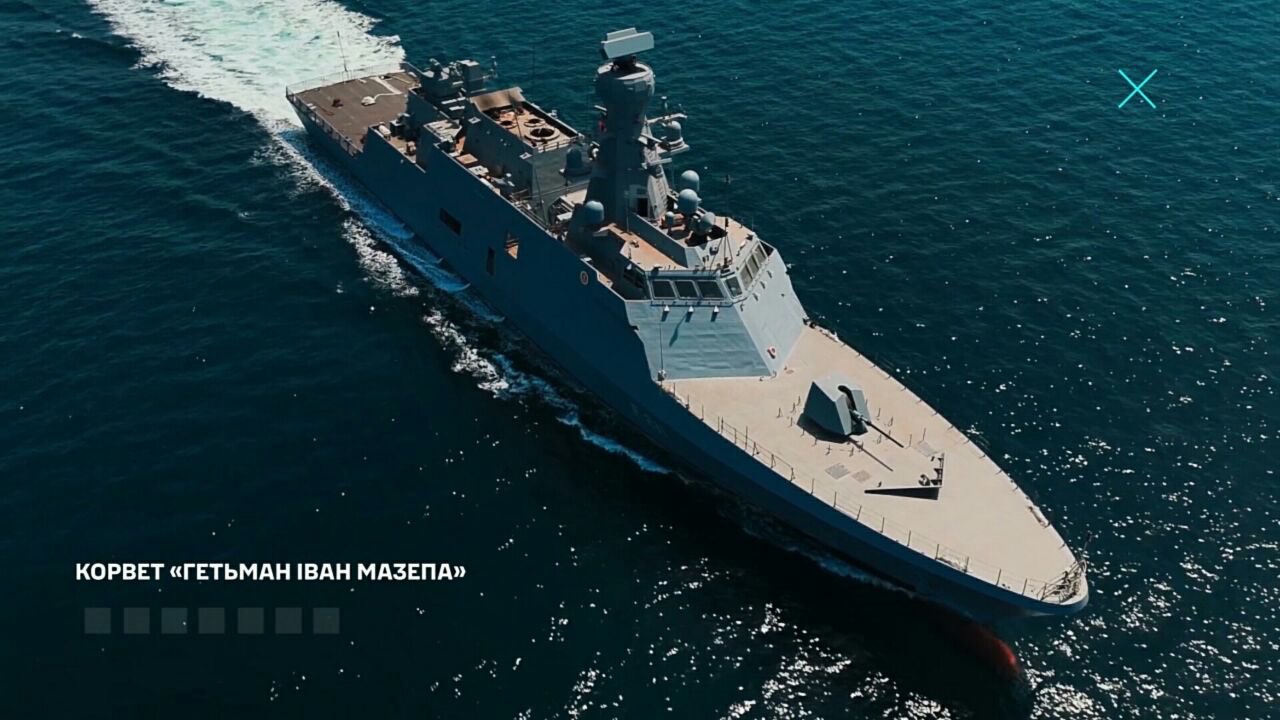 Corvette Hetman Ivan Mazepa tests in Turkey from Ukrainian Navy video