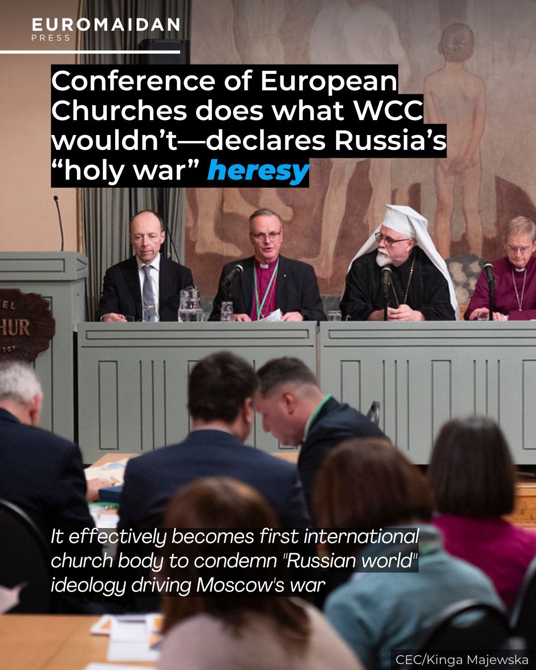 European Churches Call Russia’s “Holy War” Doctrine Heresy
