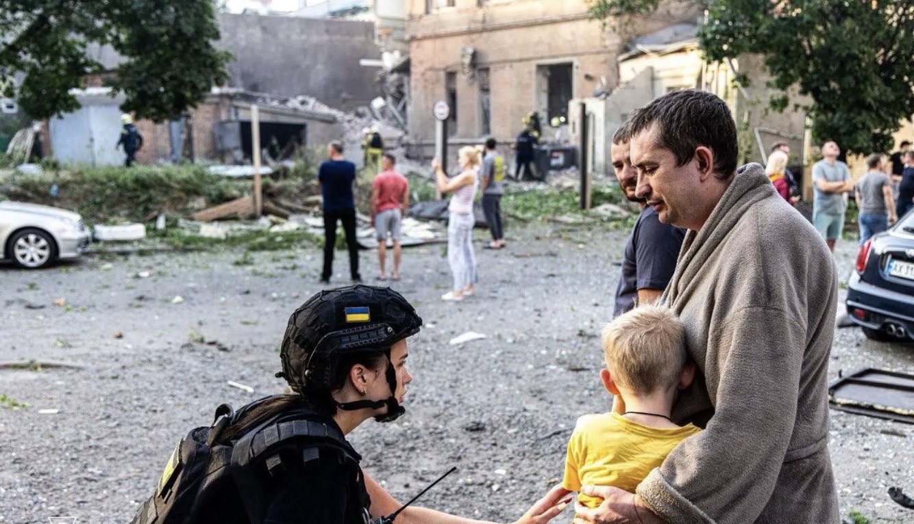 Russian Drone Strike Hits Kharkiv Maternity Hospital