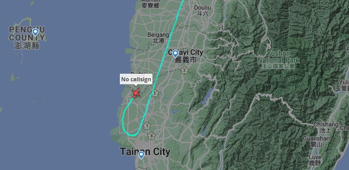 Also airborne over Taiwan this morning