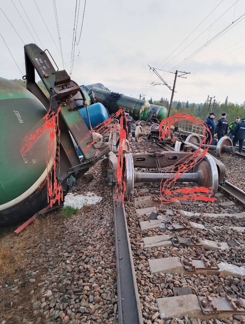 Explosion on railway line in Leningrad region