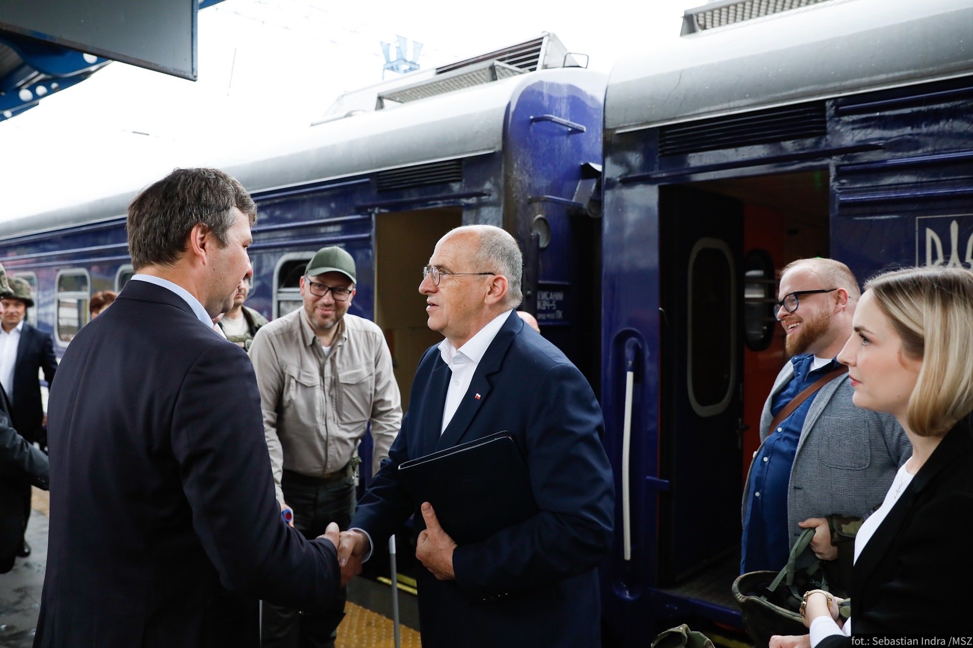 Polish Foreign Minister Zbigniew Rau visits Ukraine on August 2