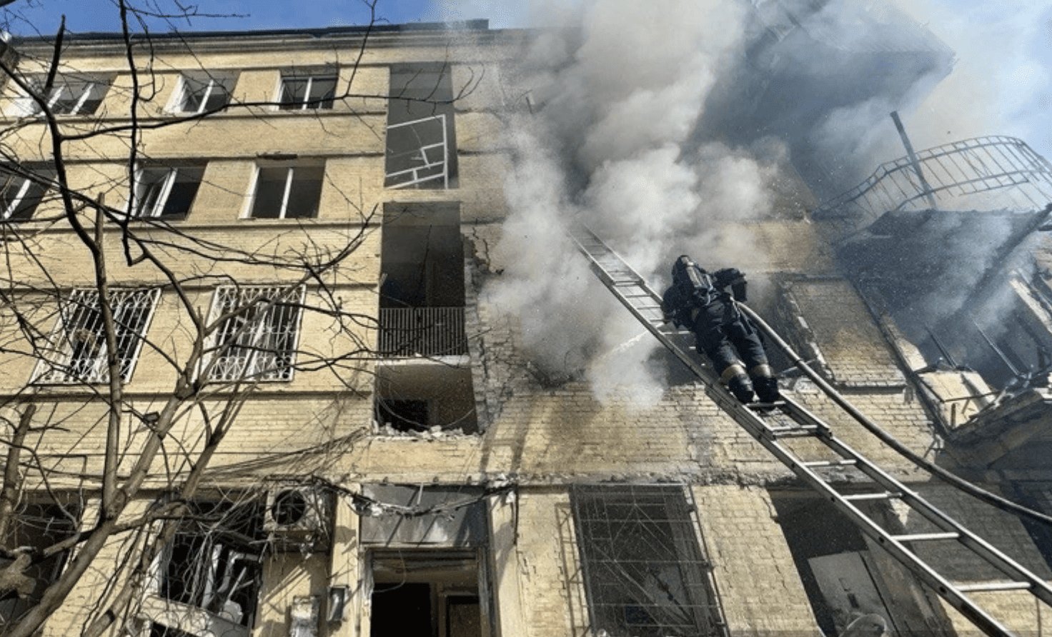 Russian Strike Hits Dnipro Apartment Block