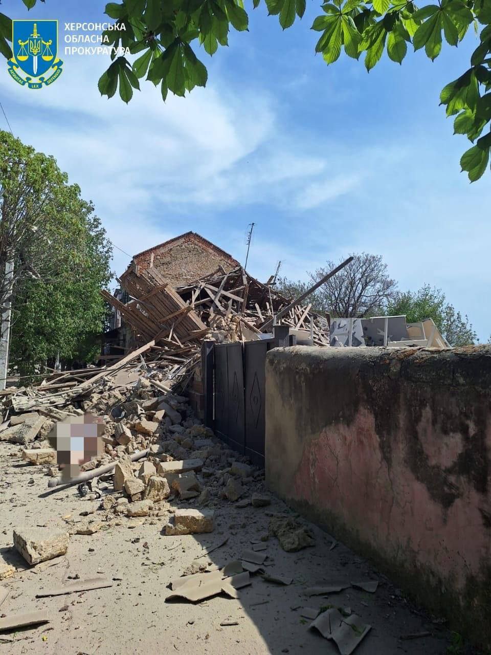 15 civilians injured by Russian strike in Beryslav (Kherson)