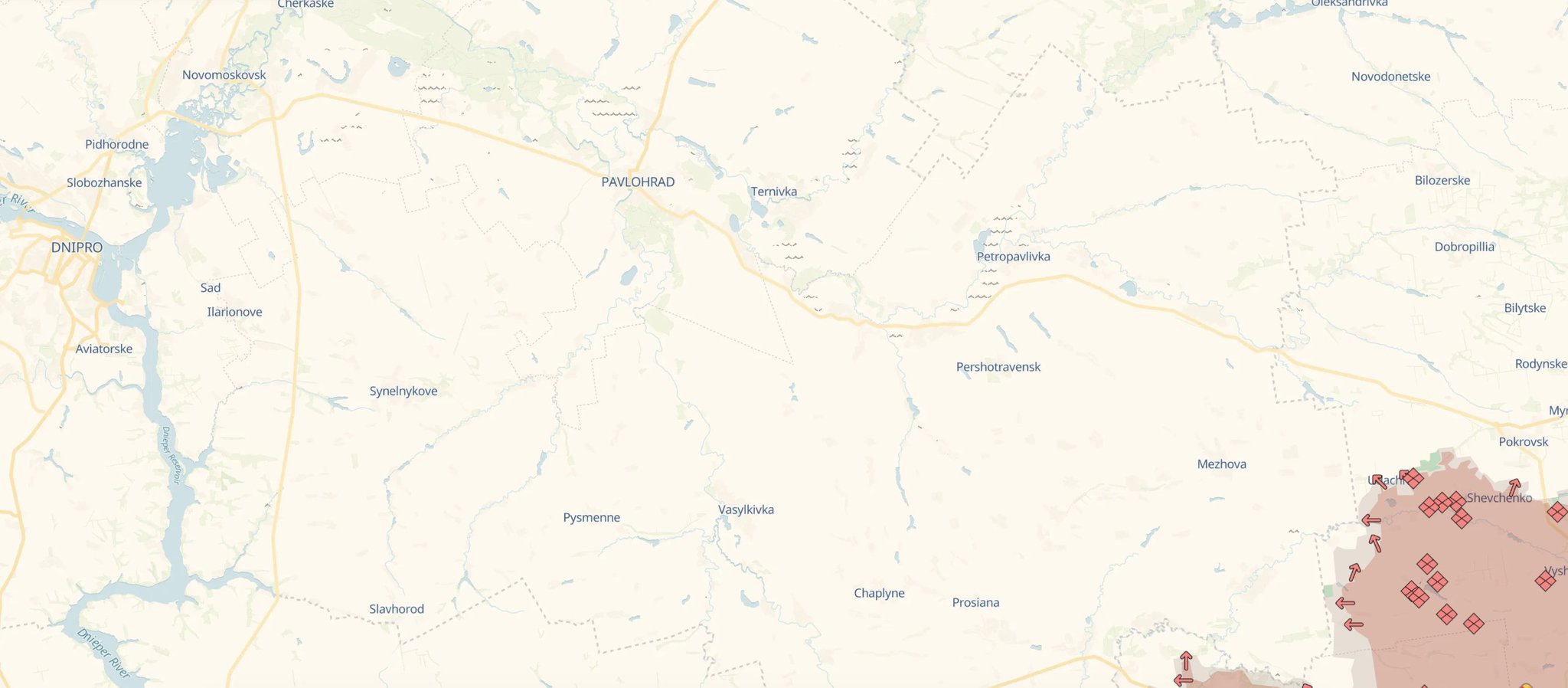 Two Russian cruise missiles over Pavlograd