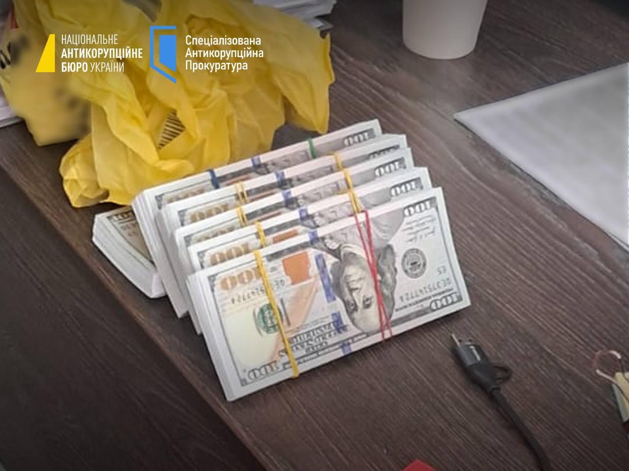 Poltava SBU chief, aide caught taking $110K bribe