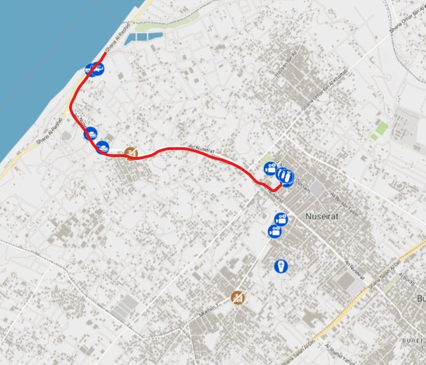 Geolocations of IDF rescue operation (safer)