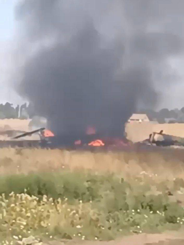 Russian Mi-8 helicopter shot down by Ukrainian drones