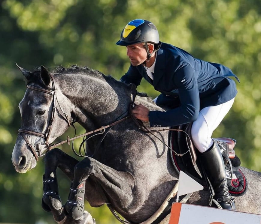 Ukrainian Yevhen Indiushkin wins gold at Mediterranean Equestrian Tour