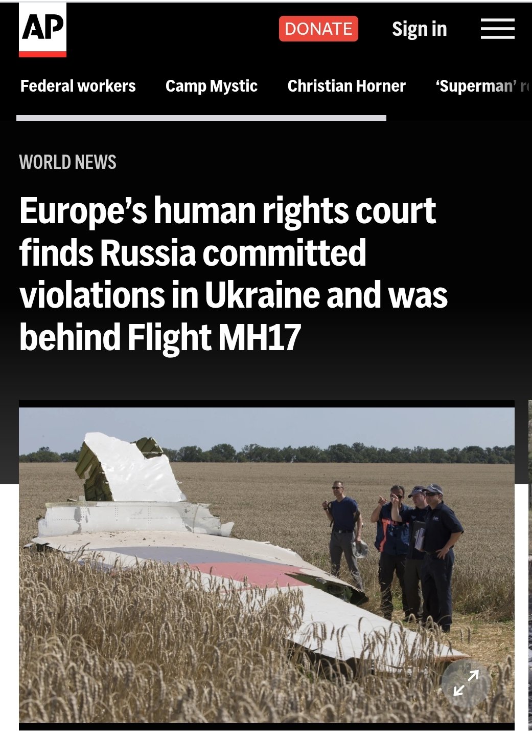 ECHR finds Russia guilty in Ukraine and Netherlands v. Russia case