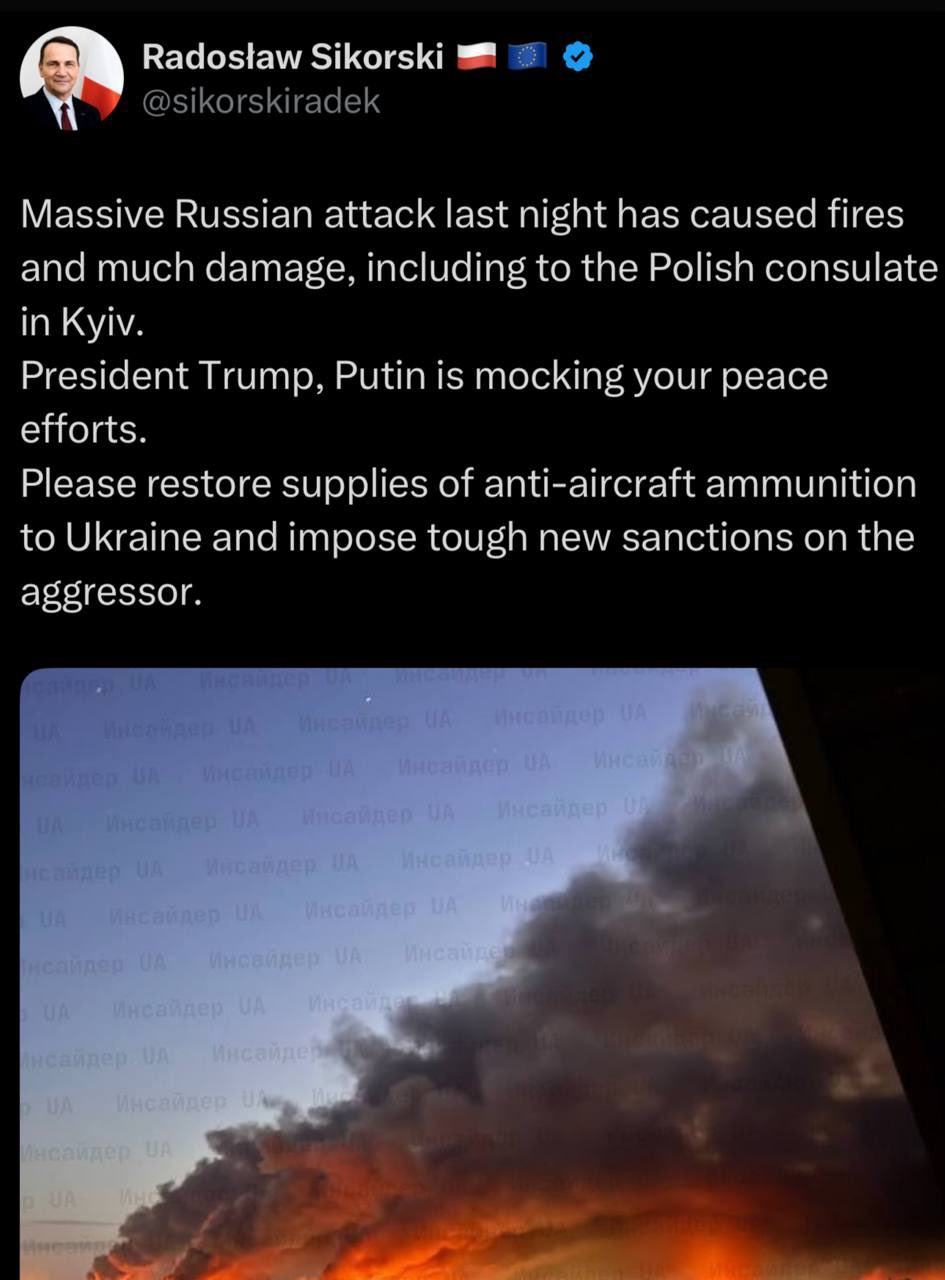 Russian forces strike Polish consulate during attack on Kyiv