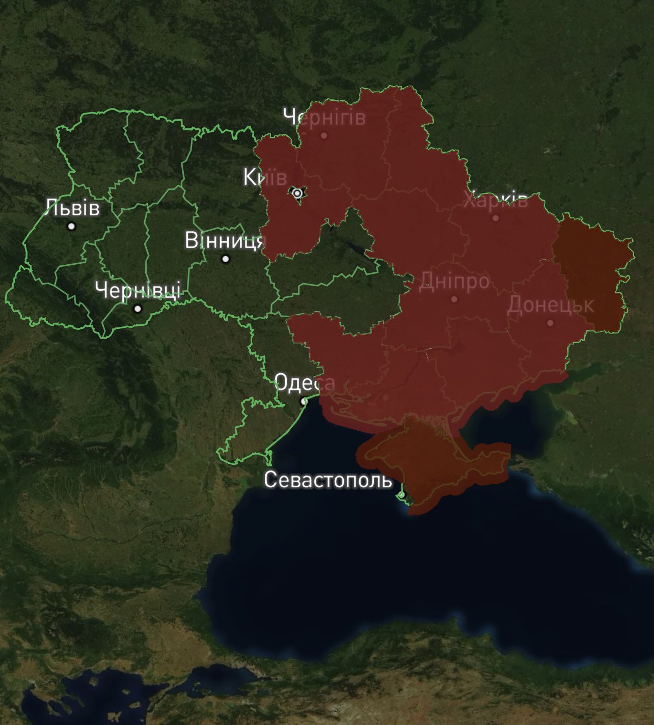 Air siren with alarm in 12 regions of Ukraine