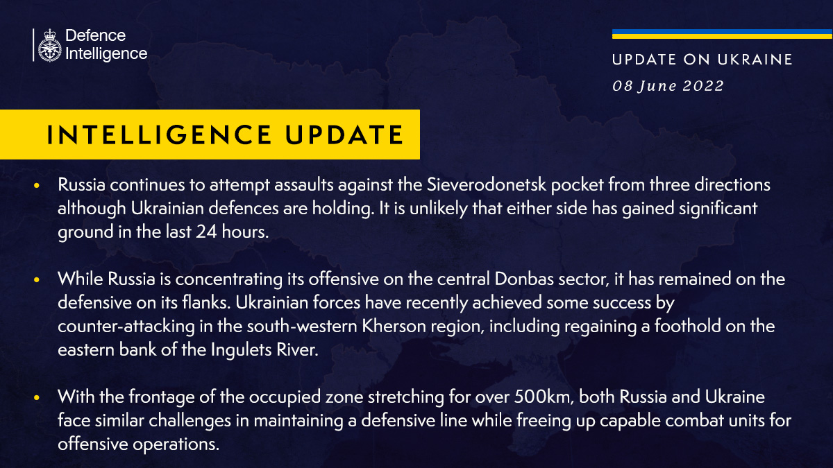 Russia focuses assault on Sievierodonetsk without gains
