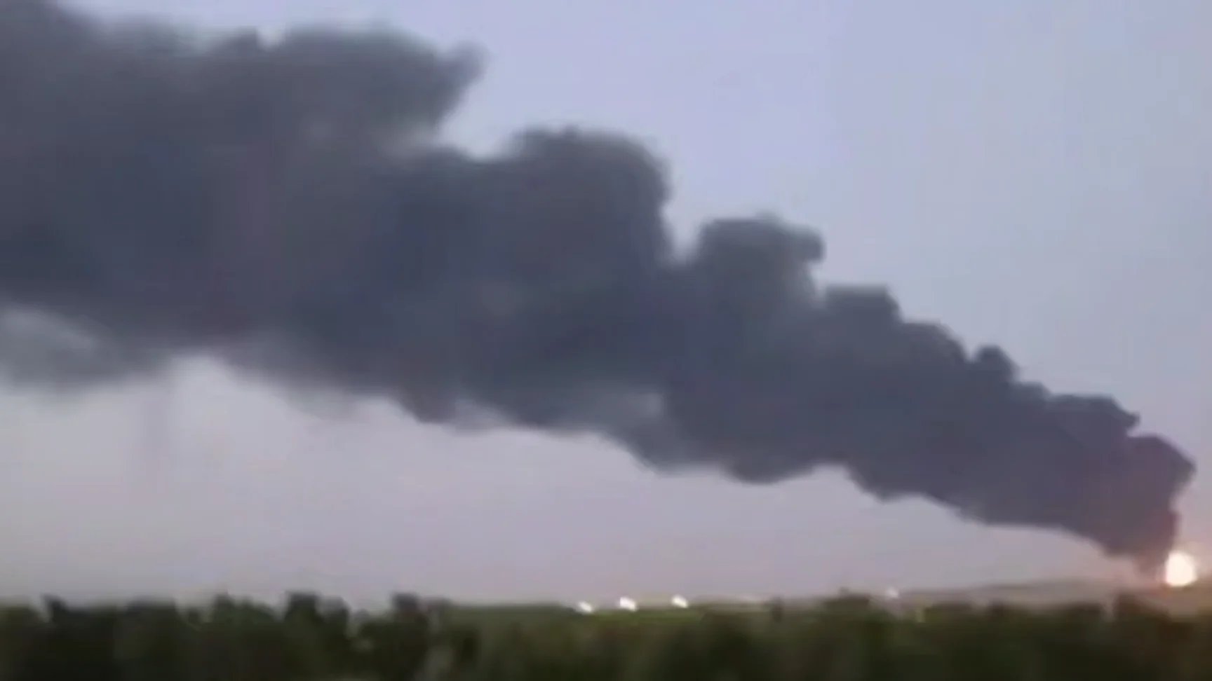 Fire at Novoshakhtinsk oil plant after Ukrainian drone attack continues