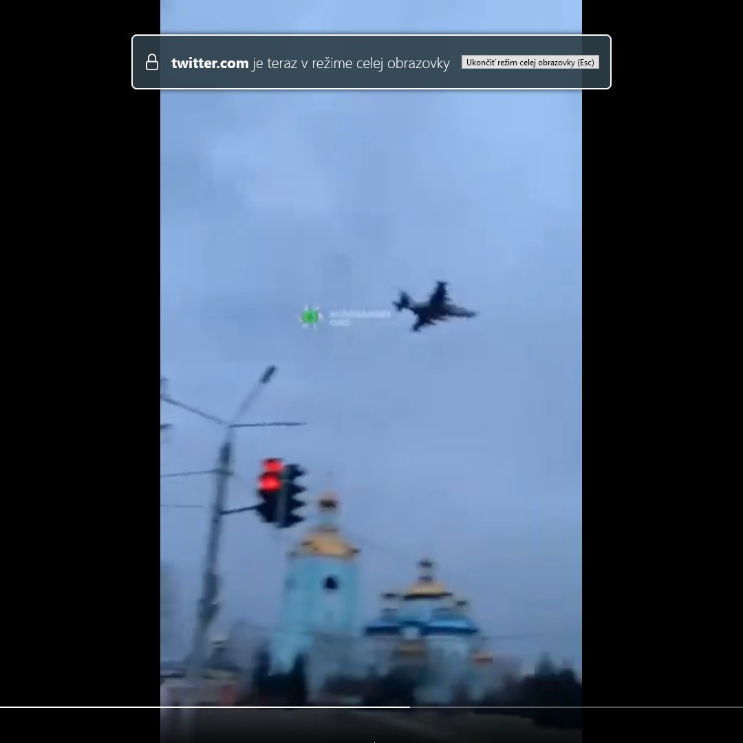 SU-24/25 flyby over Kryvyi Rih, Ukraine, geolocated