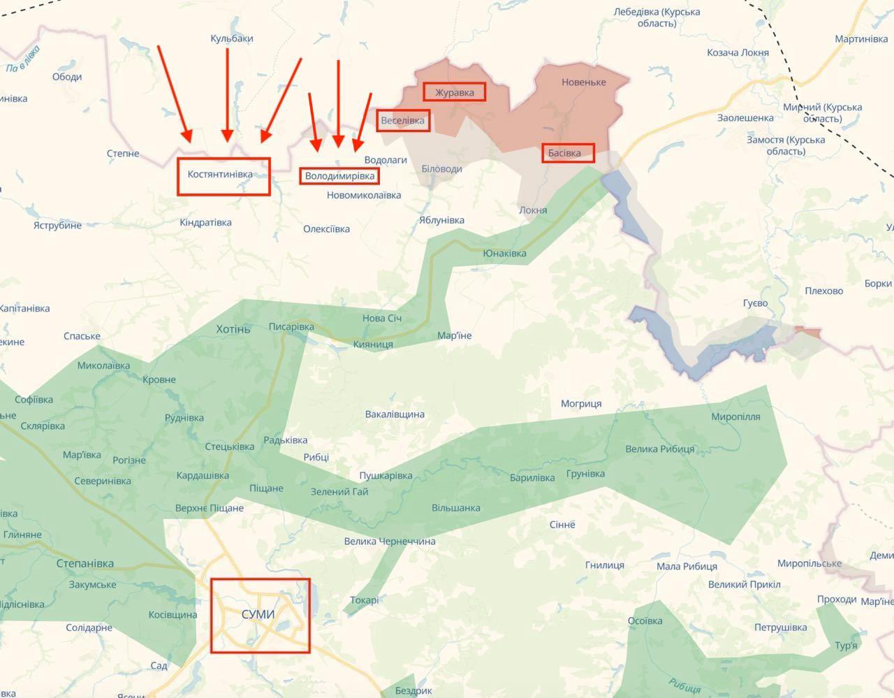 Russia Attacks Sumy Direction, Targeting Kostyantynivka and Volodymyrivka