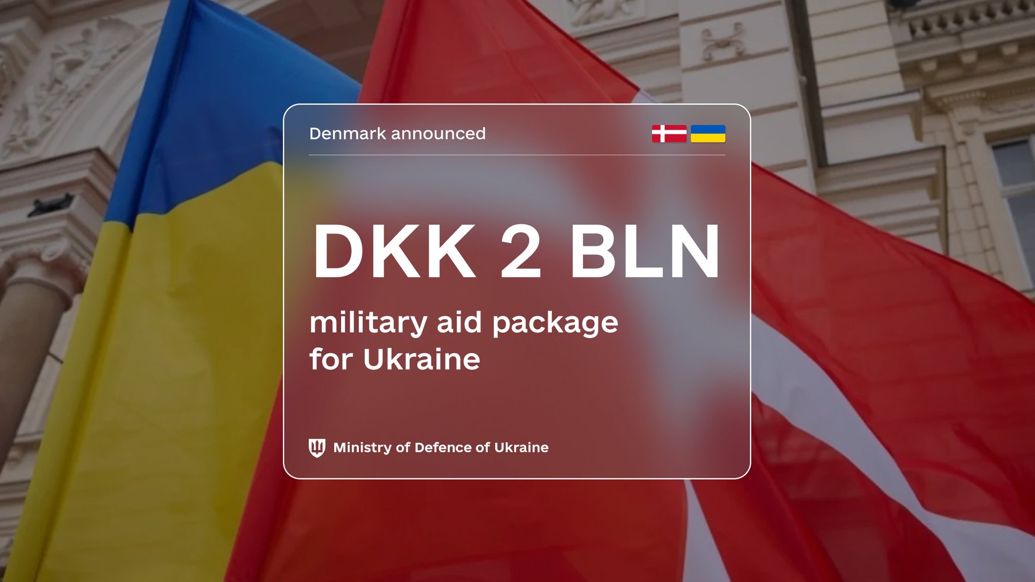 Denmark pledges $270M in military aid to Ukraine