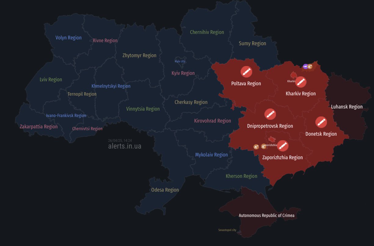 Russian missile threat from southeast