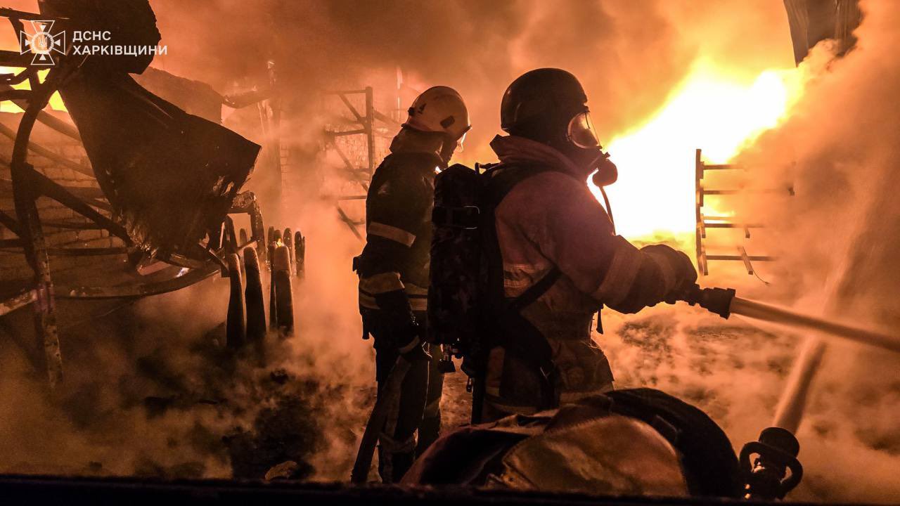 Cleanup underway after Kharkiv drone strike