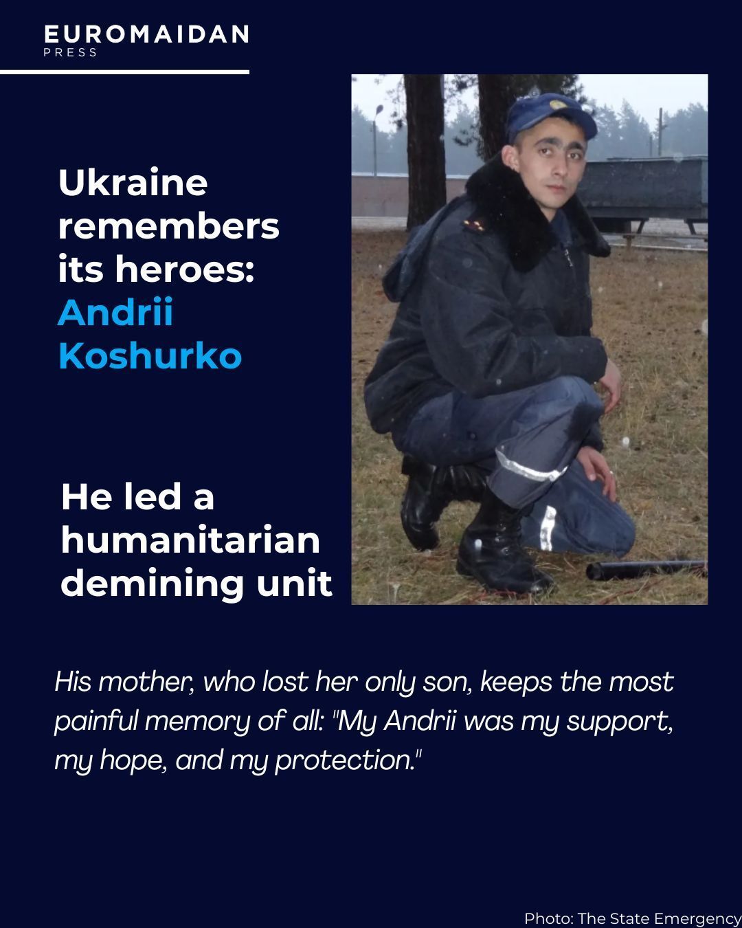 Humanitarian Deminer Andrii Killed During Kharkiv Shelling in 2022