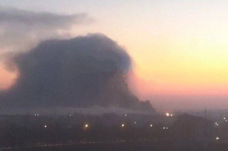 Oil depot on fire in Russian-occupied Crimea after attack