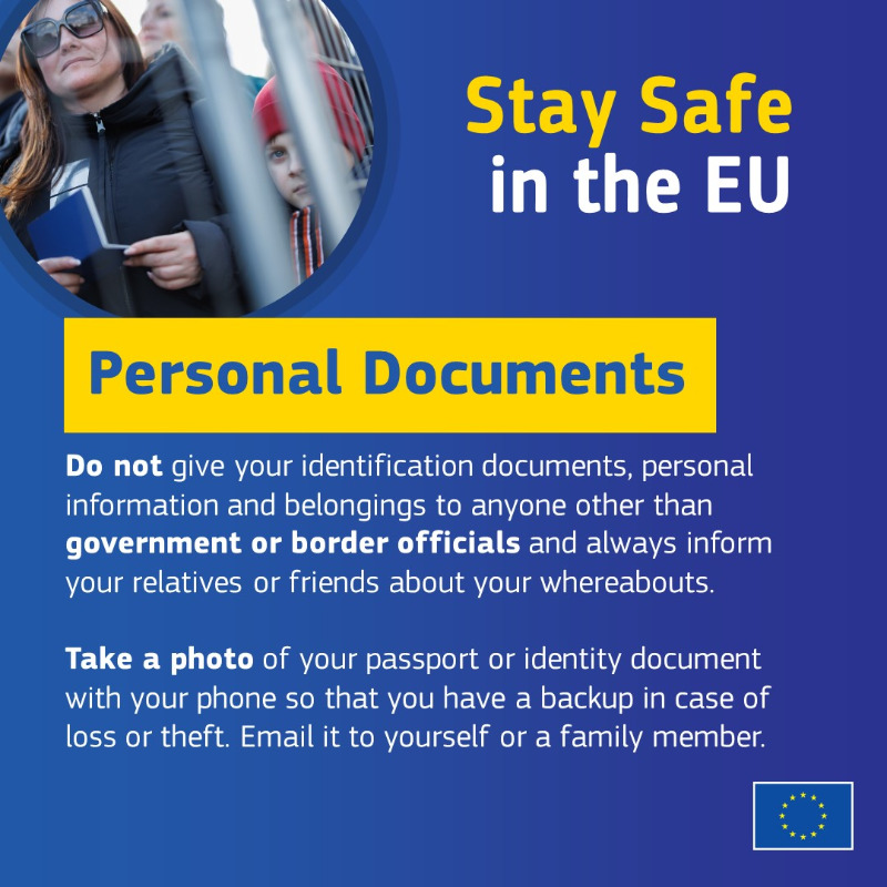 Stay safe from trafficking fleeing Ukraine to EU