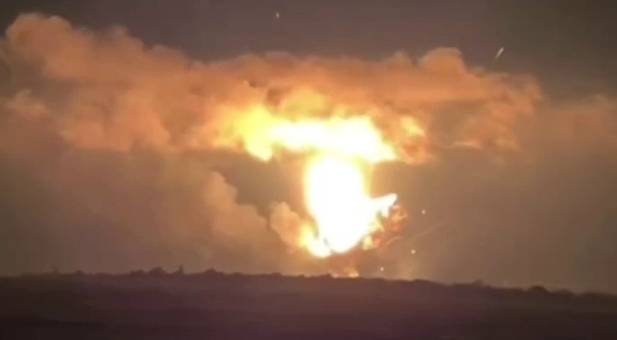 Russian munitions depots near Chertizksky damaged by drones