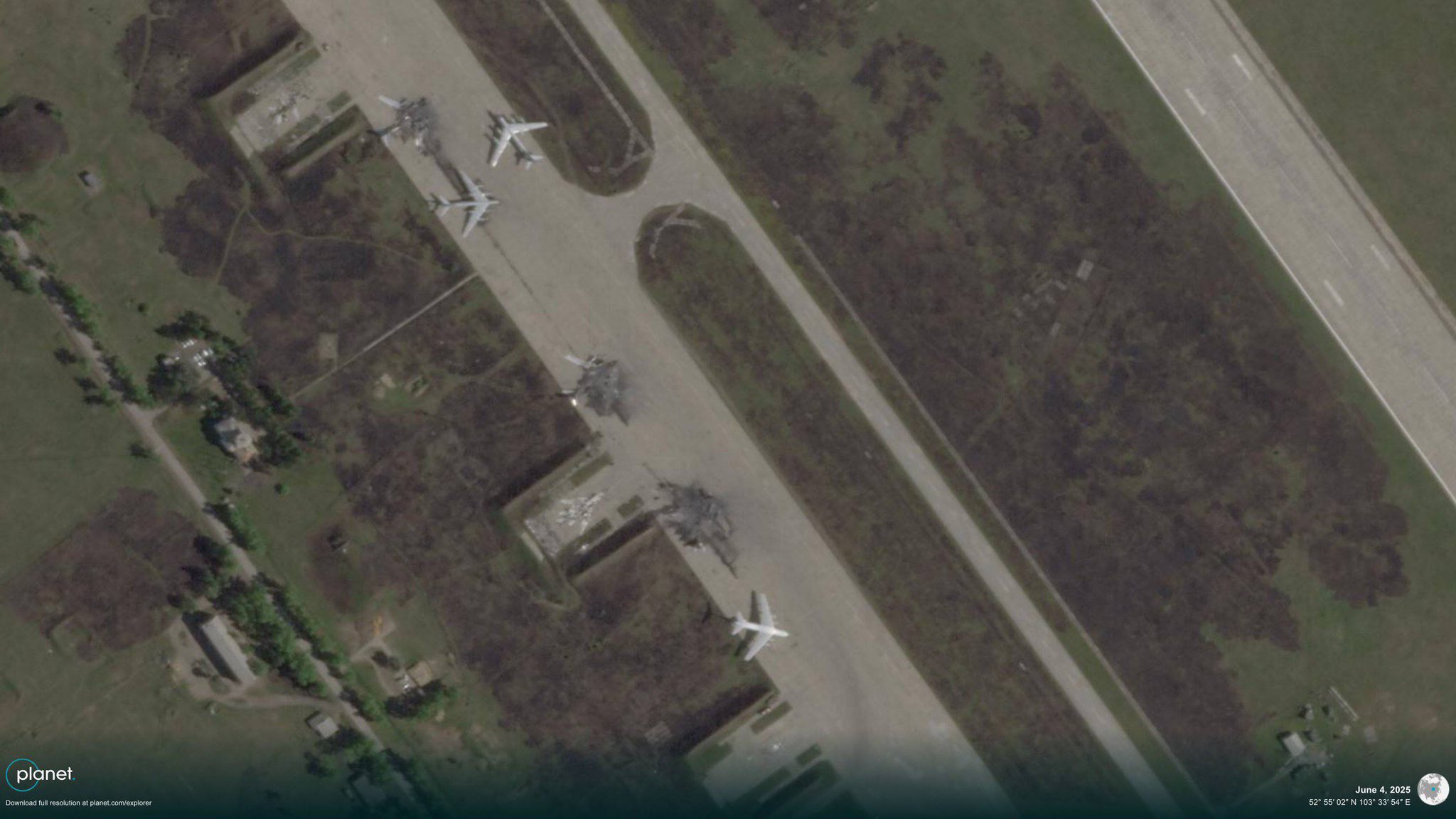 Additional satellite images of Belaya Air Base