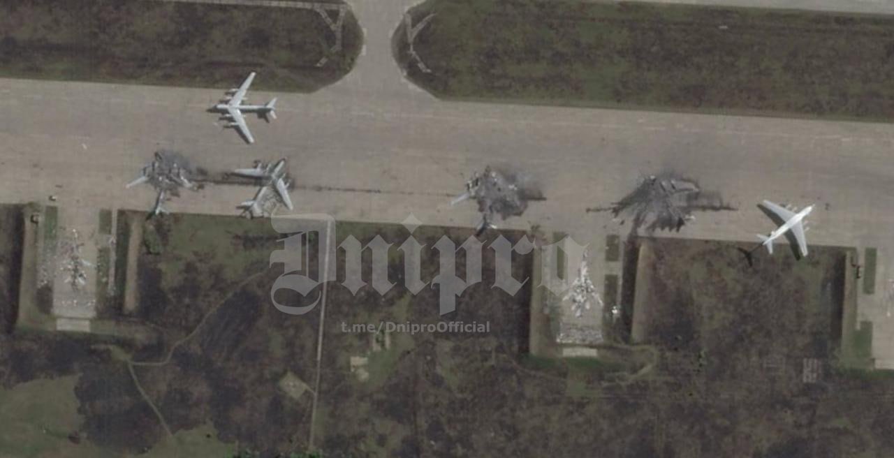 Satellite Images of Belaya: 4 Tu-95 and 4 Tu-22M3 Destroyed