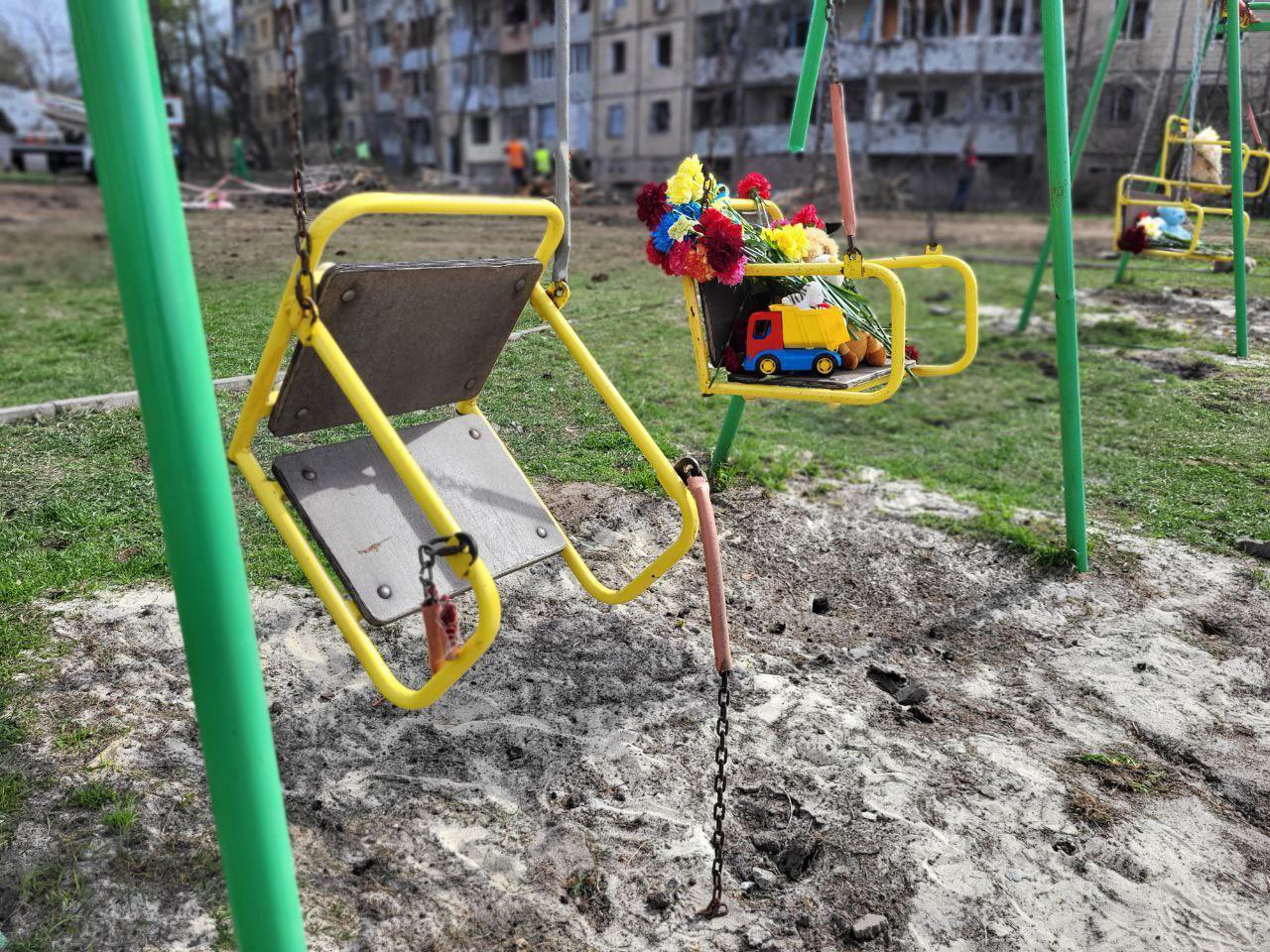 Russian missile strike on Kryvyi Rih: 75 injured, four children in serious condition