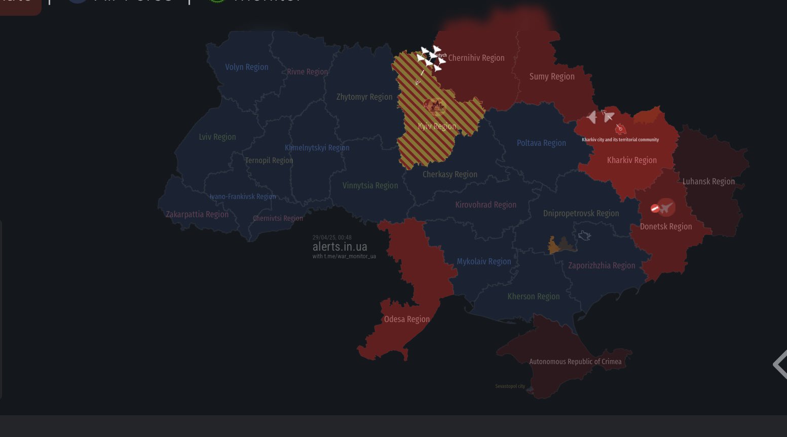 Kyiv under air attack right now