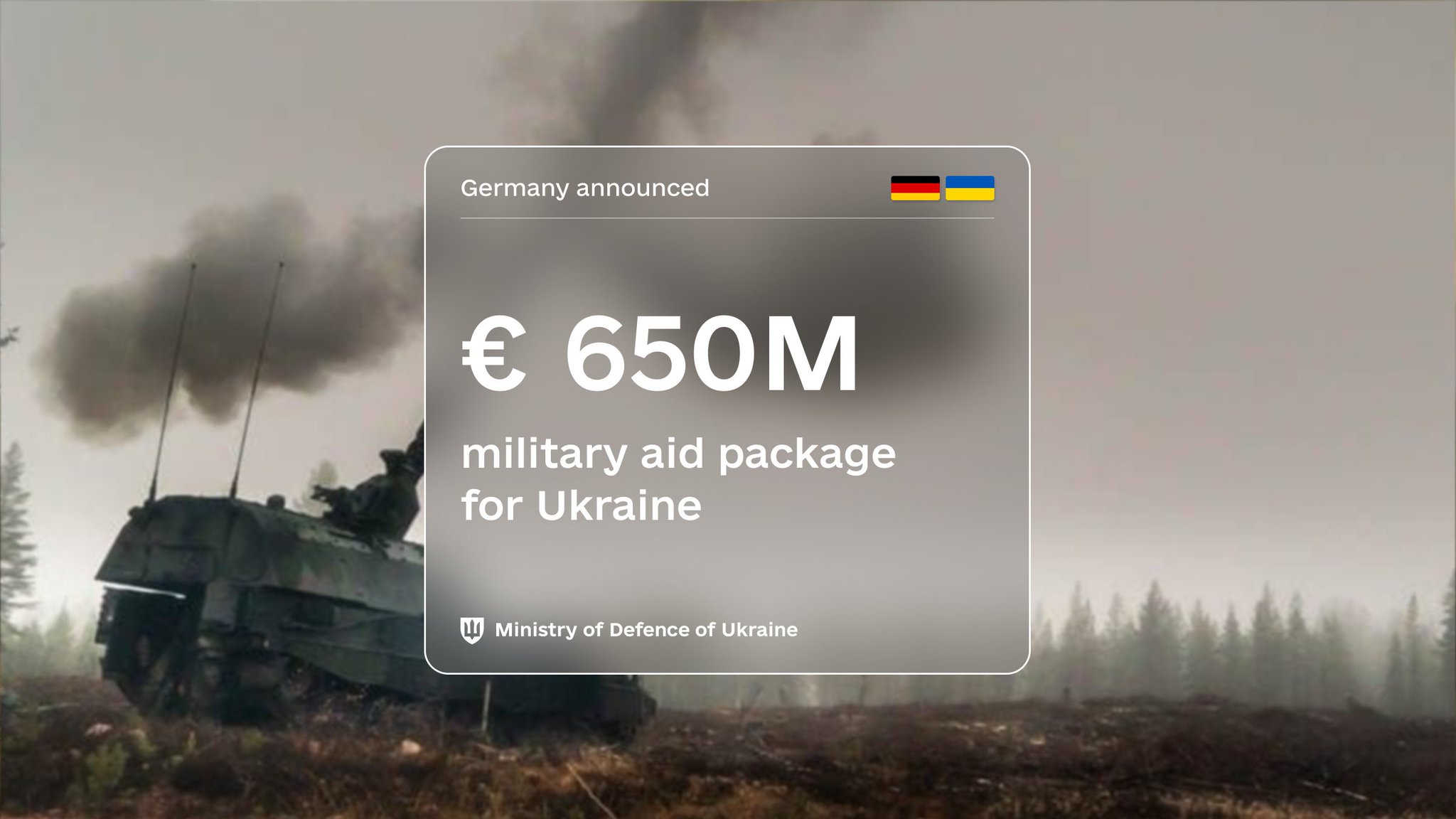 Germany announces €650 million military aid package for Ukraine
