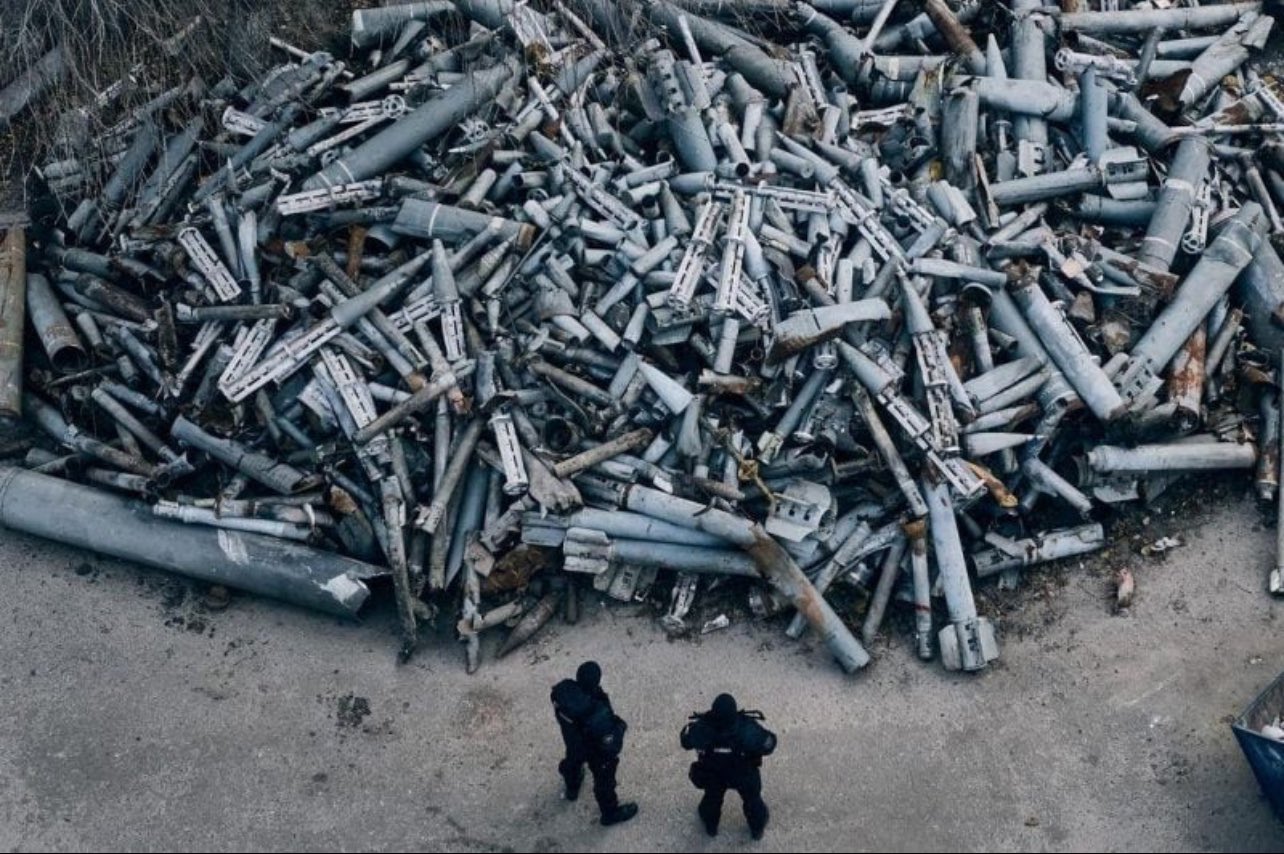 Cemetery of Russian ammunition hit Kharkiv (2022 photo)