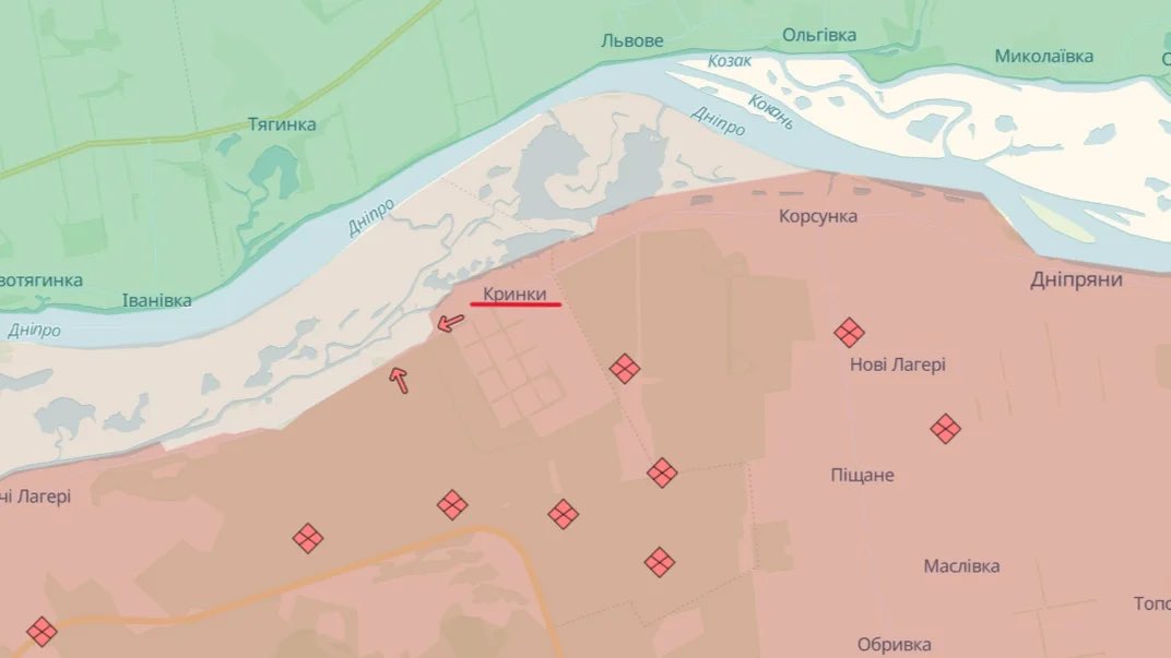 Ukrainian Troops Withdraw from Krynky in Kherson
