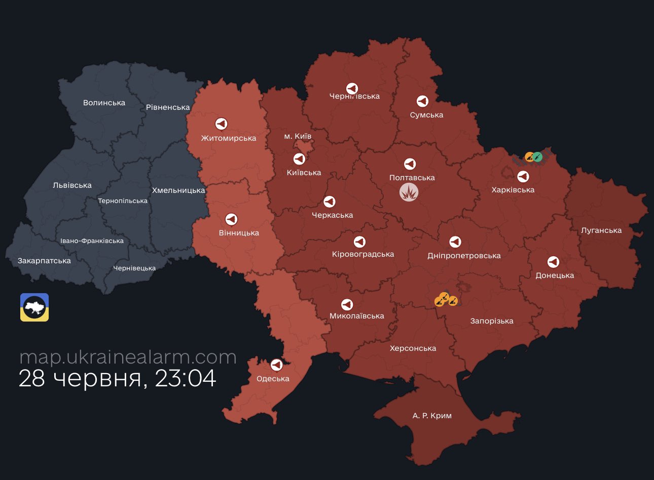 Russian Shahed kamikaze drones strike Ukrainian cities