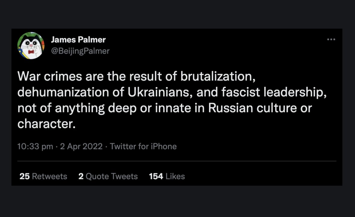 Jimmysecuk’s critical post on Bucha and Russian military history