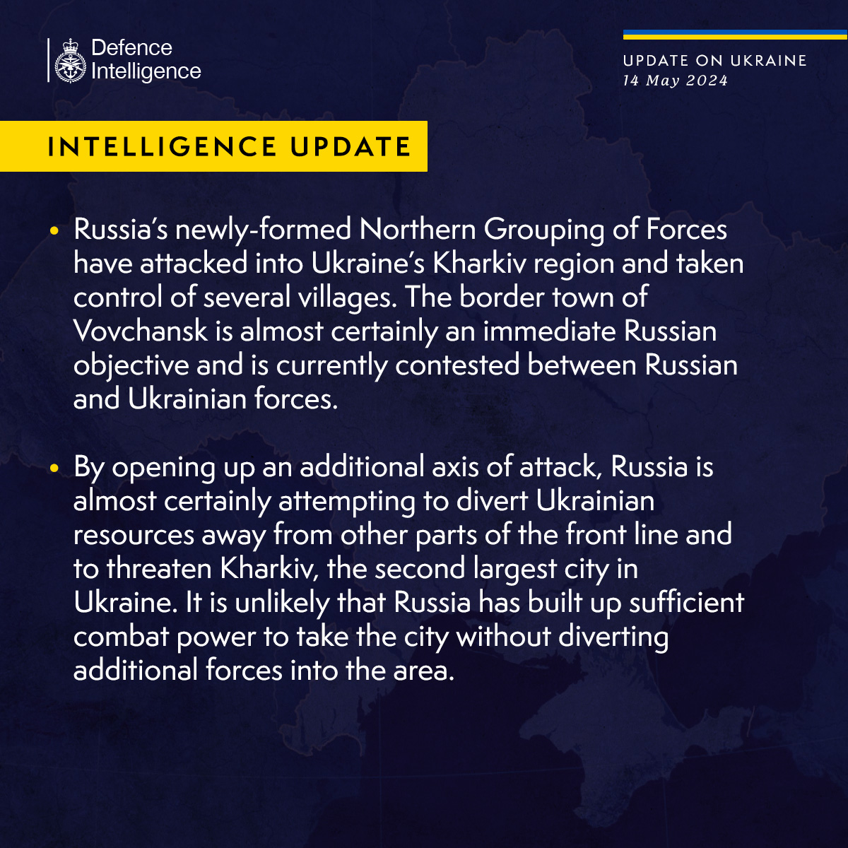 British military intelligence questions Kharkiv capture