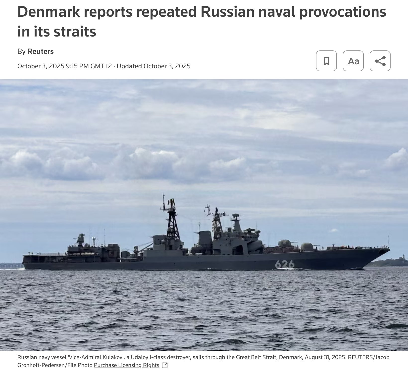 Destruction and Confrontation Near the Straits: Russian Ships Interfering