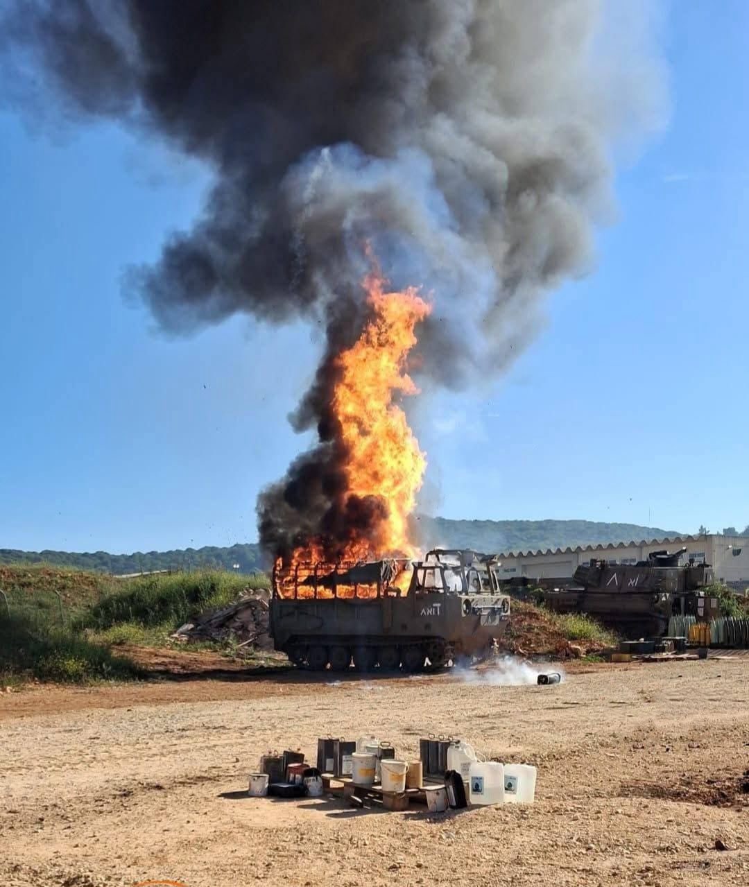 Hezbollah FPV Drones Strike Israeli Artillery Battery in Shomera