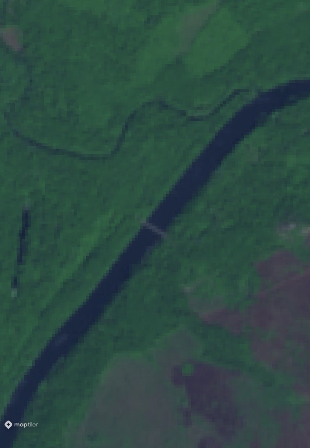 New Russian floating bridge north of Lysytchansk