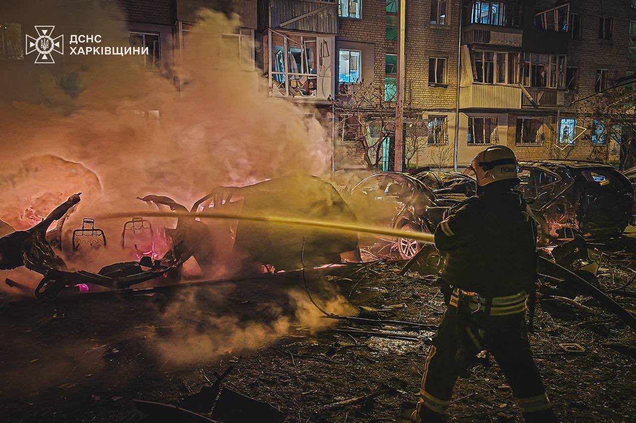 Putin’s drone attack on Kharkiv kills 4, injures 30, sparks massive fire