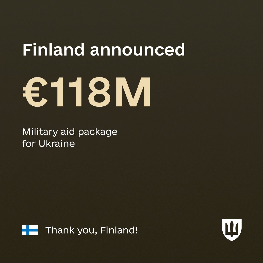 Finland announces 25th military aid to Ukraine