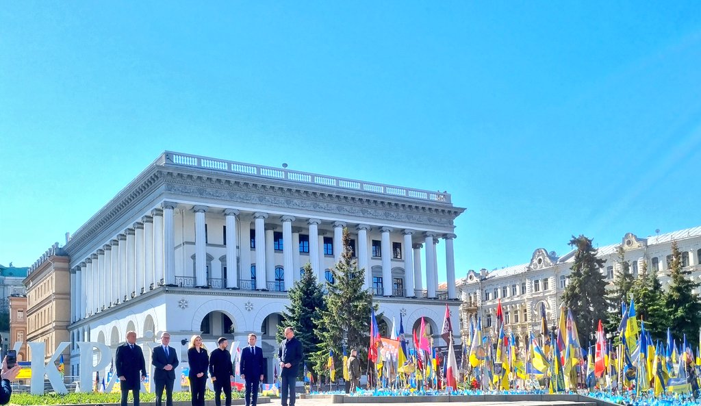 Maidan in Kyiv: France, Germany, United Kingdom, Poland for Ukraine