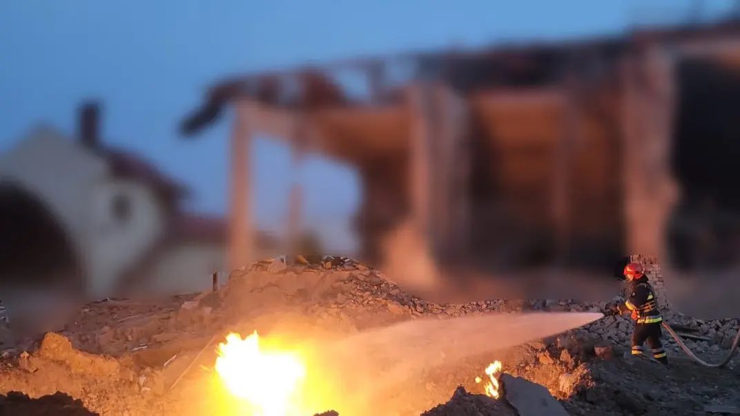 Russian strikes hit education facility in Ivano-Frankivsk
