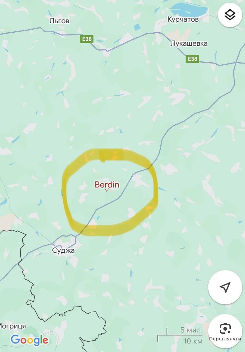 Fighting in Berdyn and Novosotnitsky, Kursk
