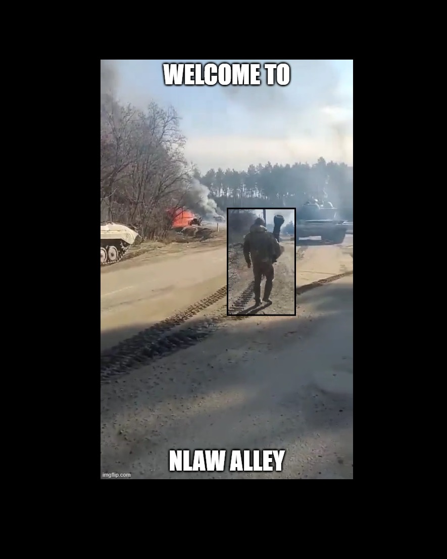 NLAW man welcomes them to the Russian BBQ